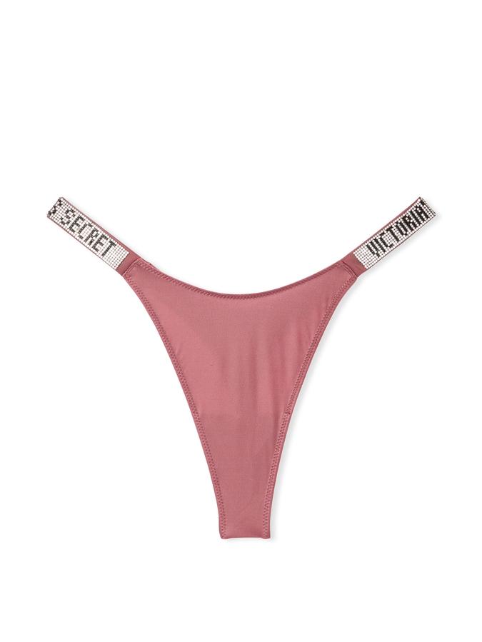 Sunset Ombr&eacute; Shine Strap Thong Panty