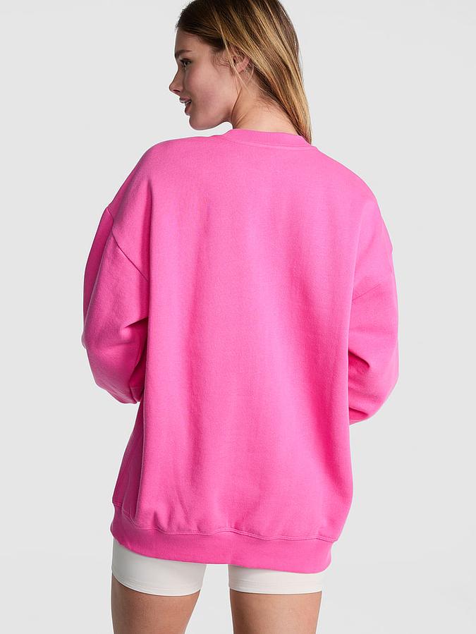 Ivy Fleece Oversized Crew Sweatshirt