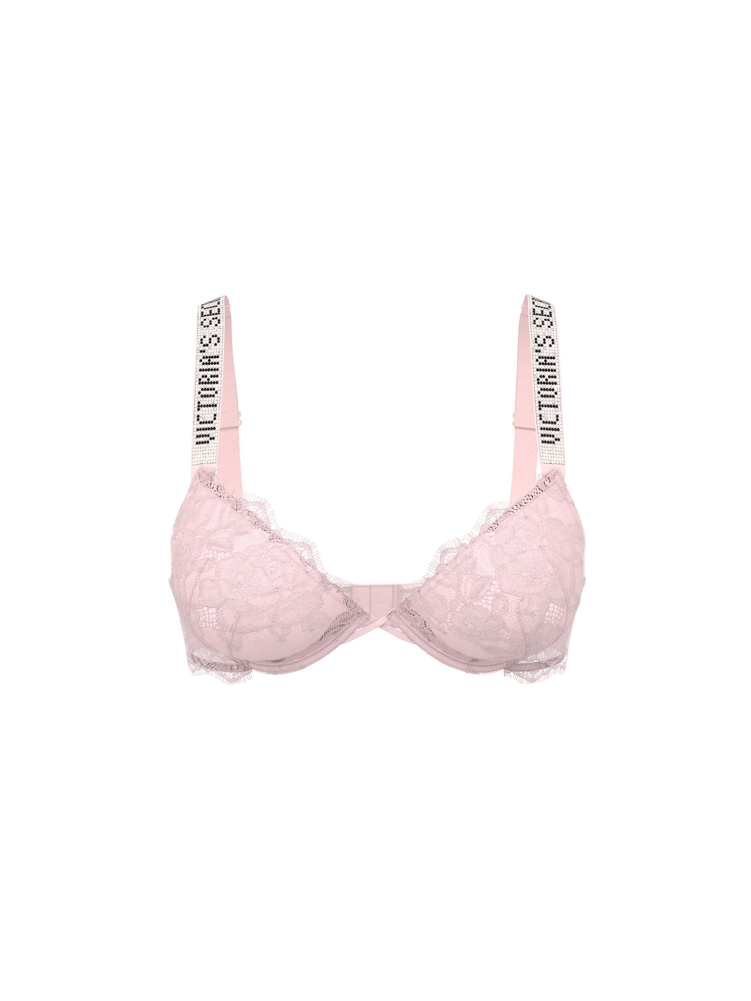 Shine Strap Lace Push-Up Bra