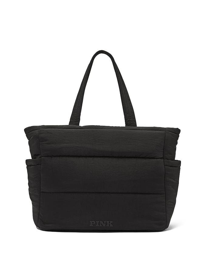 Quilted Puffer Tote Bag