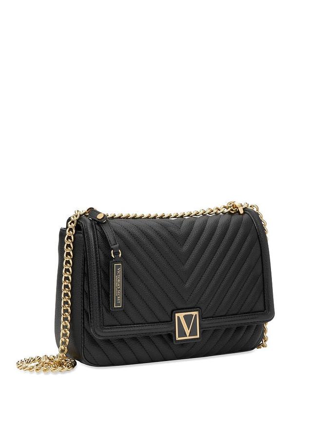 The Victoria Medium Crossbody Bag Black