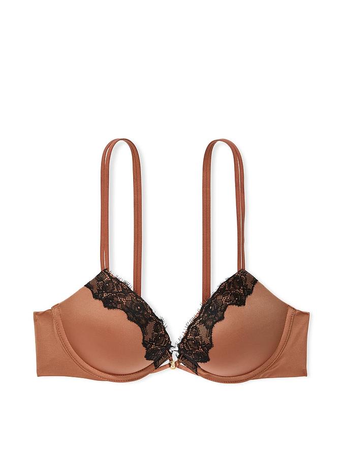 Smooth Lace-Trim Push-Up Bra image number 2