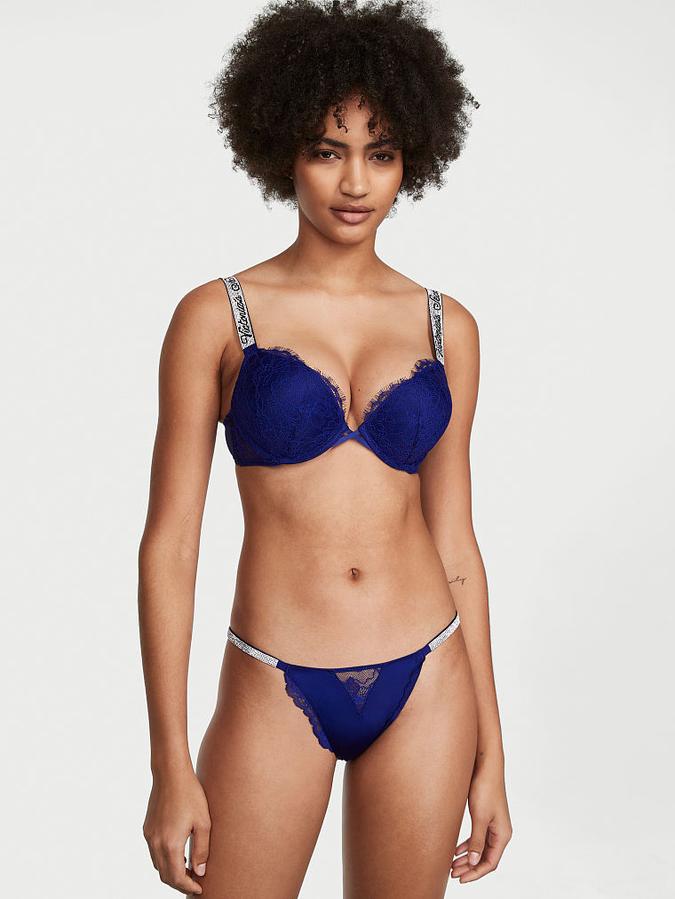 Micro Lace Shine Strap Cheekini Panty
