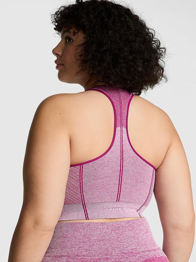 Seamless Marl Longline Sports Bra