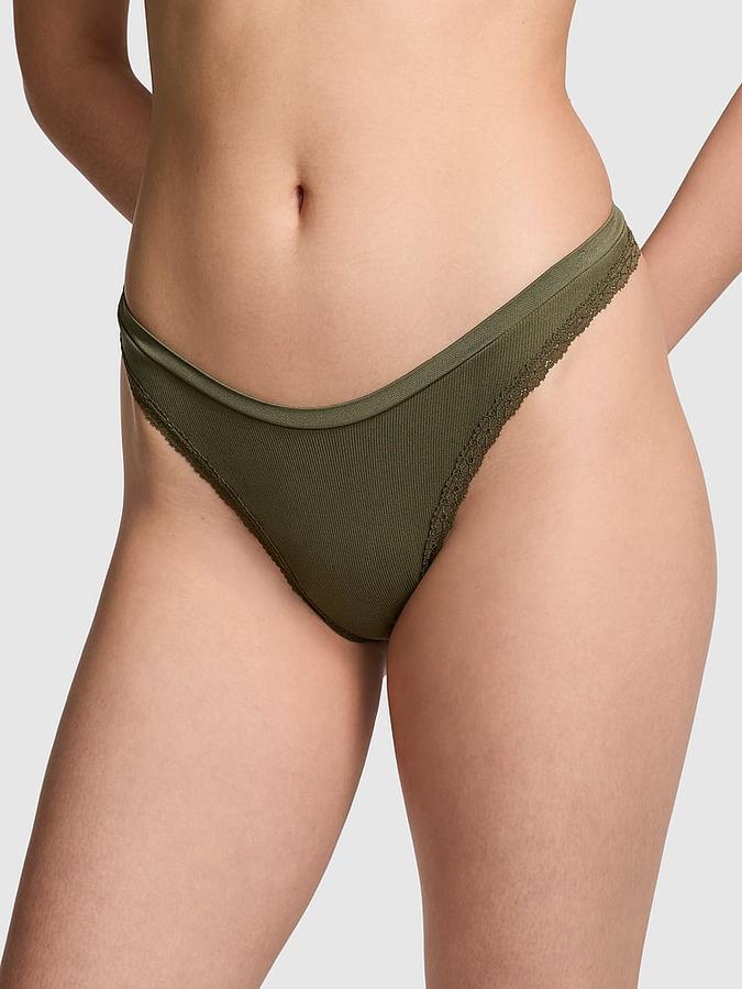 Seamless High-Leg Thong Panty