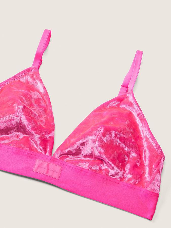 Velvet Triangle Bralette image number 3