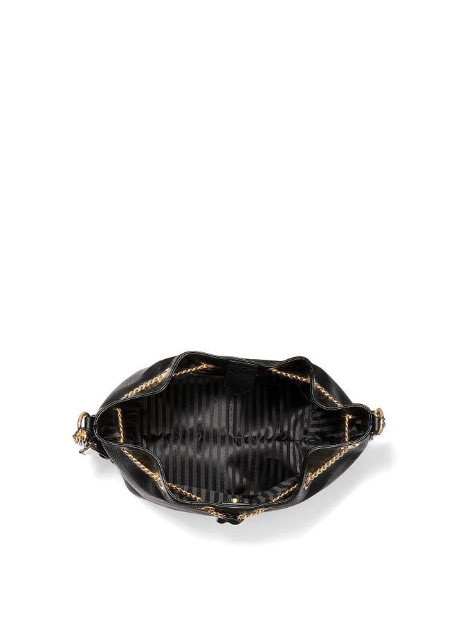 The Victoria Bucket Bag Classic Solid Black image number 2