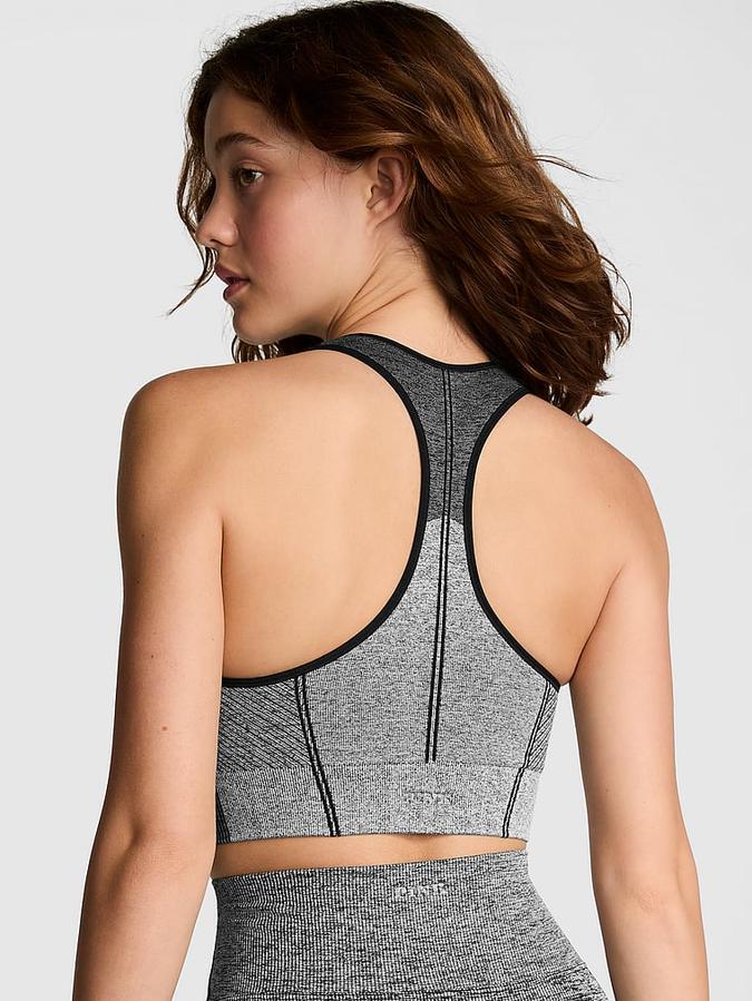 Seamless Marl Longline Sports Bra
