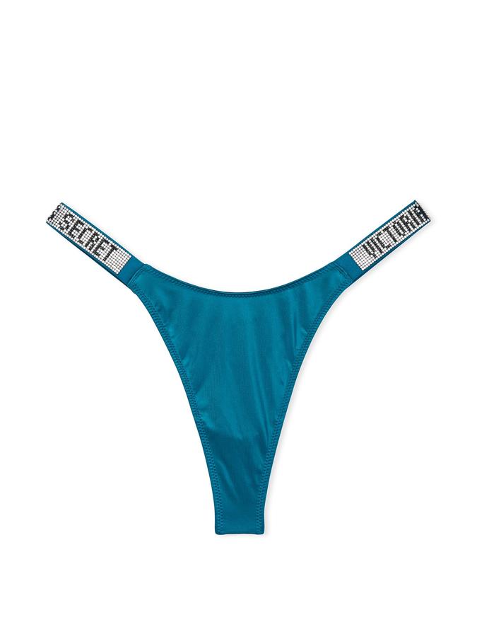 Smooth Shine Strap Thong Panty