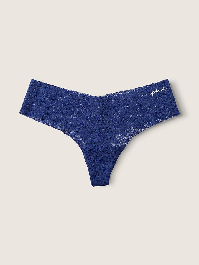 No-Show Soft Lace Thong Panty