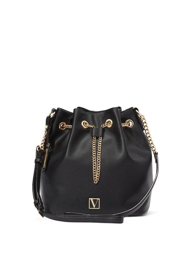 The Victoria Bucket Bag Classic Solid Black