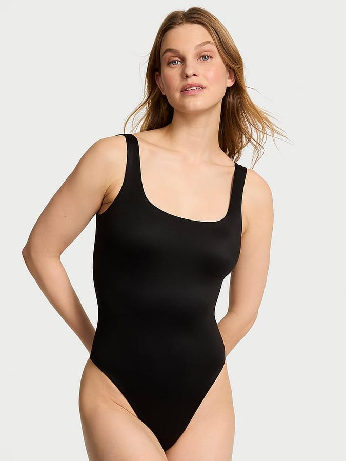 Bodywear by Victoria's Secret with FeatherSoft&trade; Innovation Square-Neck Tank Bodysuit