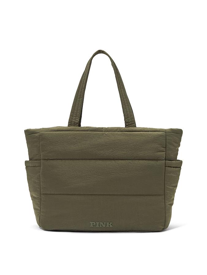 Quilted Puffer Tote Bag