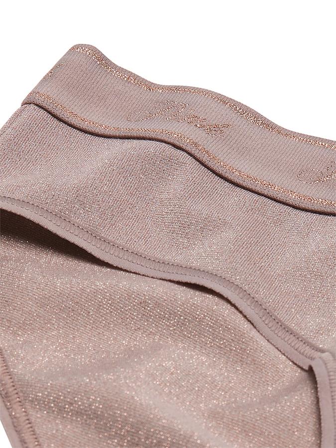 Logo Cotton Shimmer Hiphugger Panty