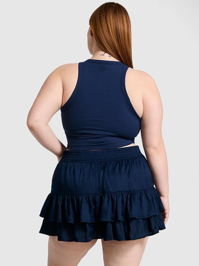 Summer Fling Satin Ruffle Skirt
