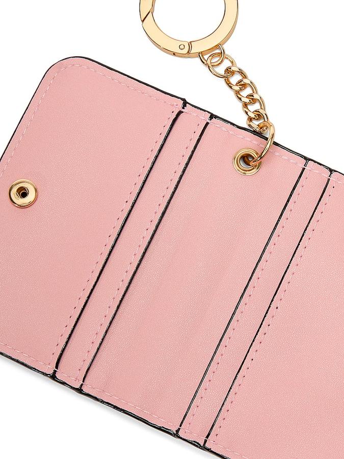 The Victoria  Flap Card Case Keychain Pink image number 2