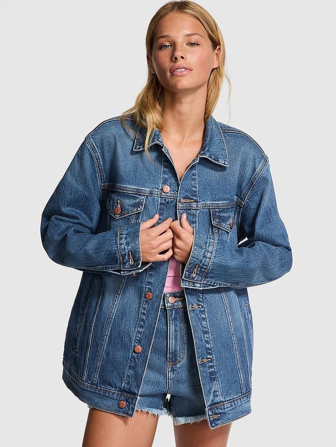 Denim by PINK Oversized Jean Jacket
