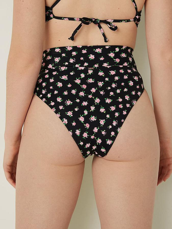 V Crossover High-Waist Bikini Bottom