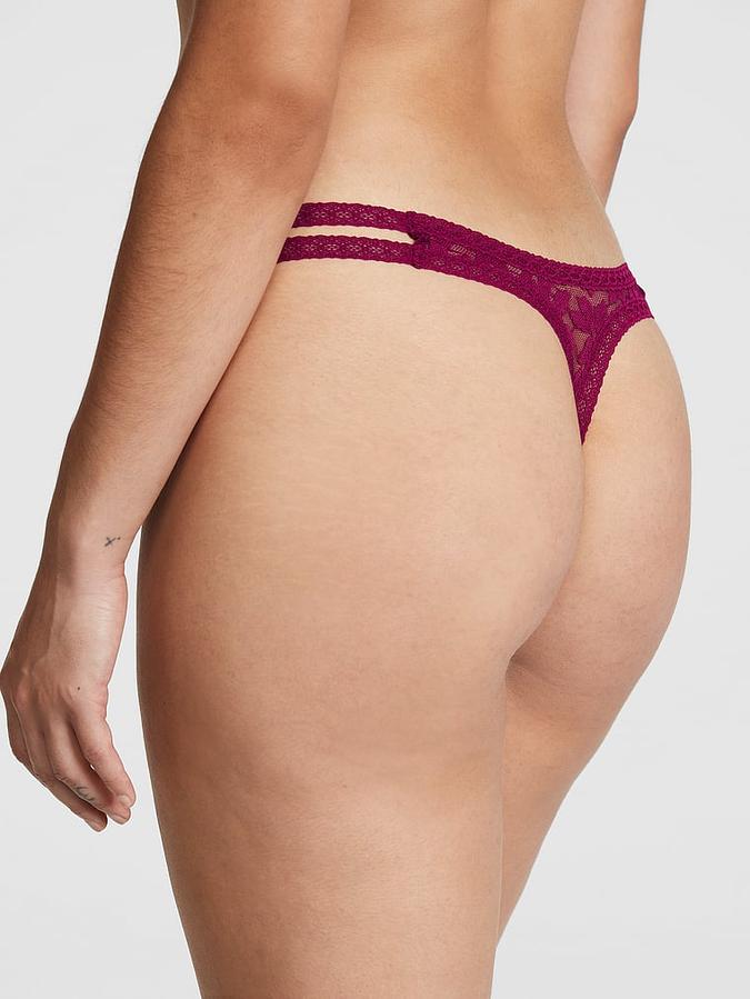 &nbsp;Lace Strappy Thong Panty