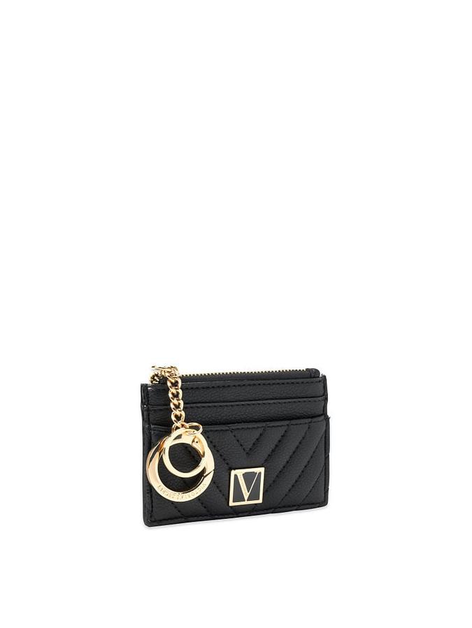 The Victoria Card Case Keychain Black