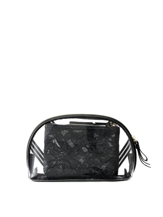 The Victoria Cosmetic Case Duo Black Lace