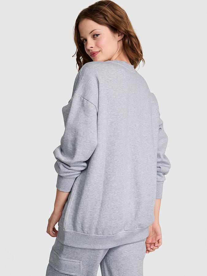 Ivy Fleece Oversized Crew Sweatshirt
