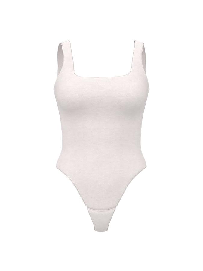 Bodywear by Victoria's Secret with FeatherSoft&trade; Innovation Square-Neck Tank Bodysuit image number 2
