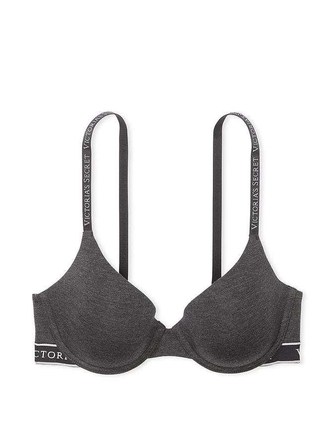 Lightly Lined Cotton Demi Bra image number 2