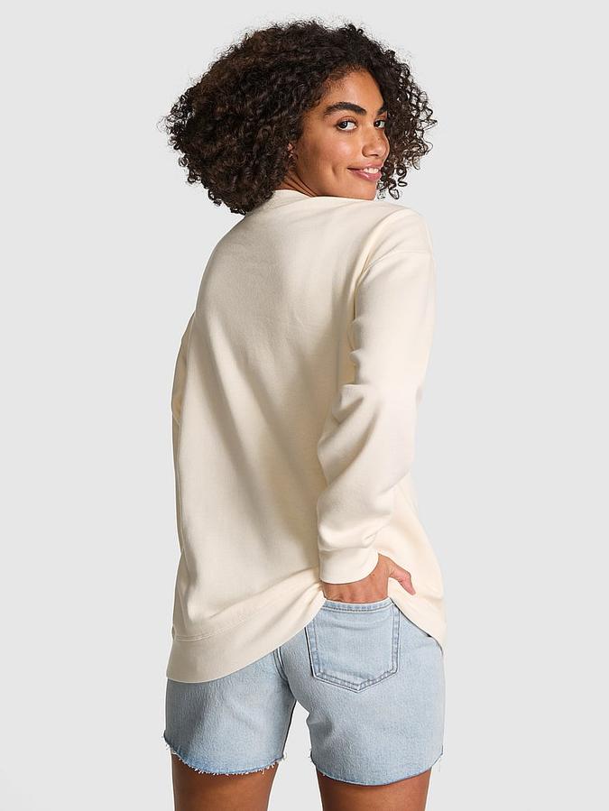 Ivy Fleece Oversized Crew Sweatshirt