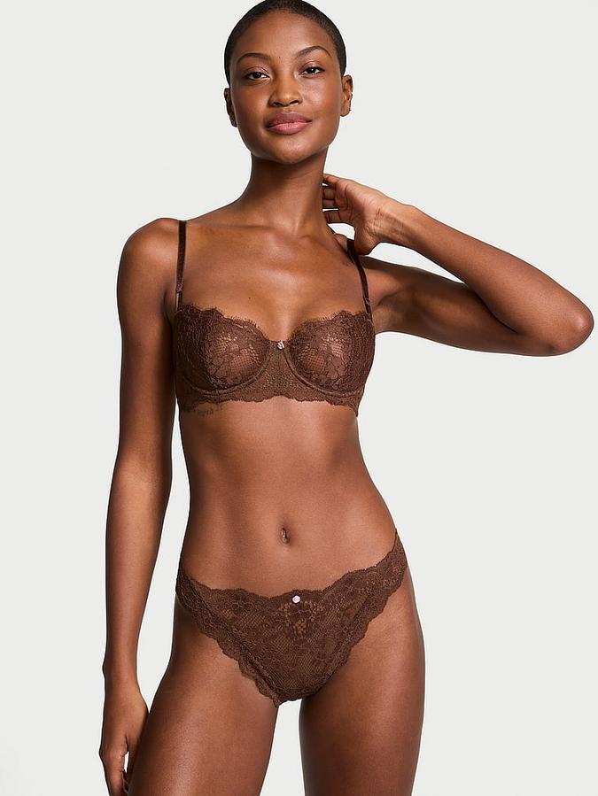Wicked Unlined Lace Balconette Bra image number 3