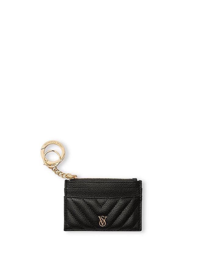 The Victoria Card Case Keychain Black