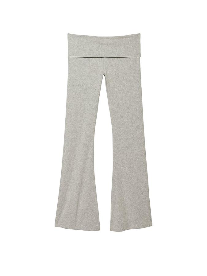 Cotton Foldover Flare Leggings image number 2