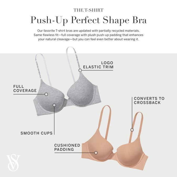Push-Up Perfect Shape Lace-Trim Bra image number 3