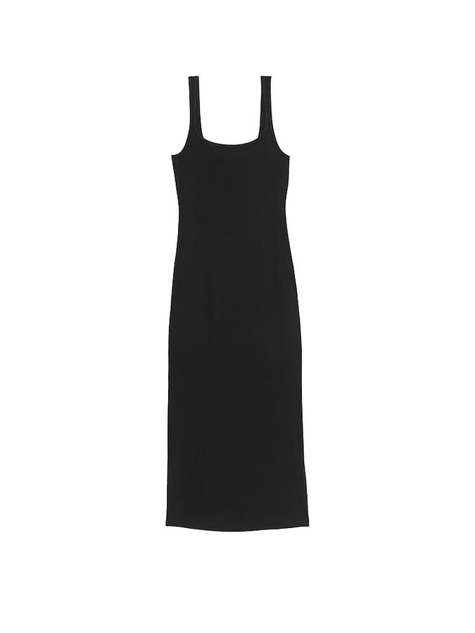 All-Day Soft Ribbed Bodycon Midi Dress image number 2
