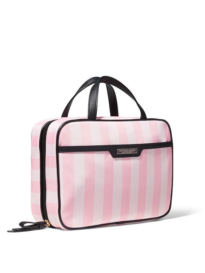 The Victoria Jetsetter Hanging Cosmetic Case Iconic Stripe