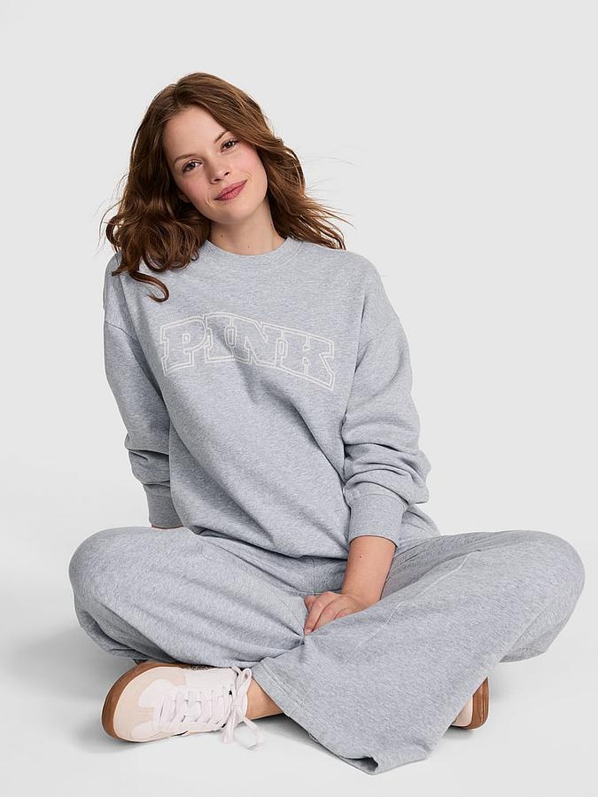 Ivy Fleece Oversized Crew Sweatshirt