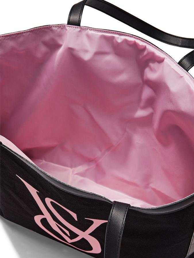 The Victoria Logo Tote Black
