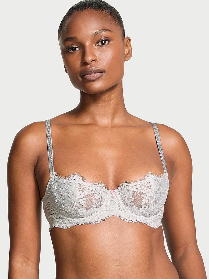 Wicked Twinkle Strap Unlined Lace Balconette Bra