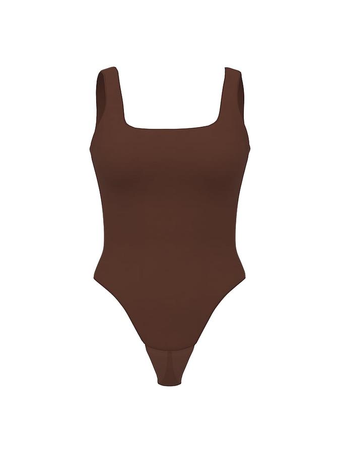 Bodywear by Victoria's Secret with FeatherSoft&trade; Innovation Square-Neck Tank Bodysuit image number 2