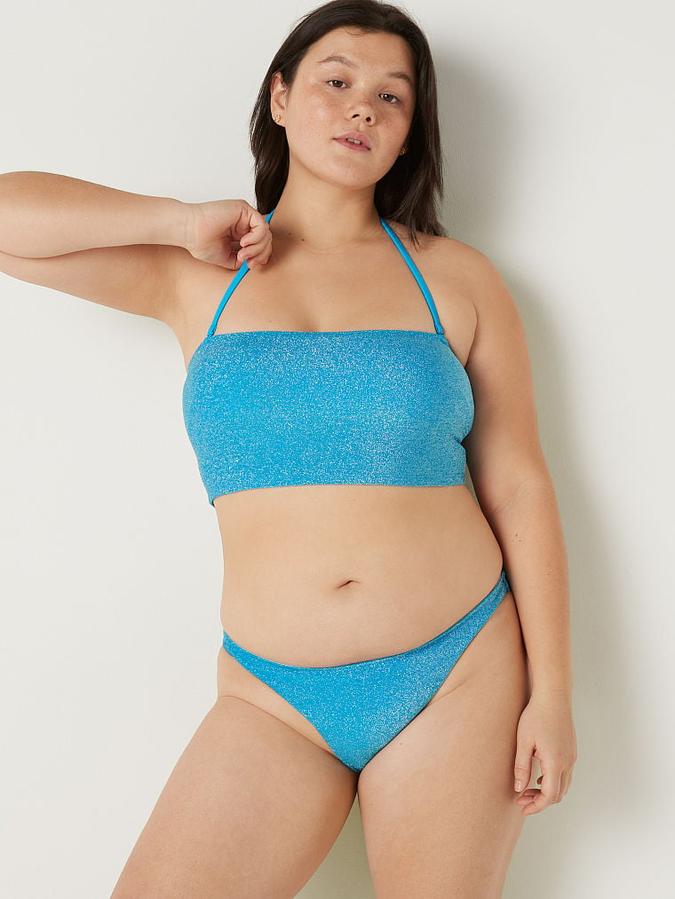 Shimmer Bandeau Bikini Top