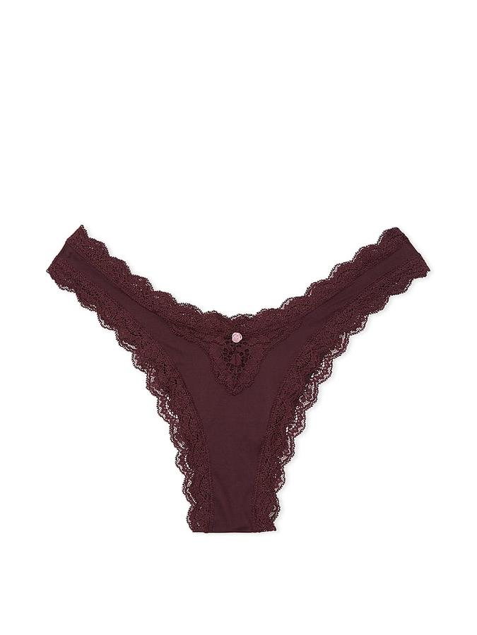 Lace-Trim Brazilian Panty image number 2