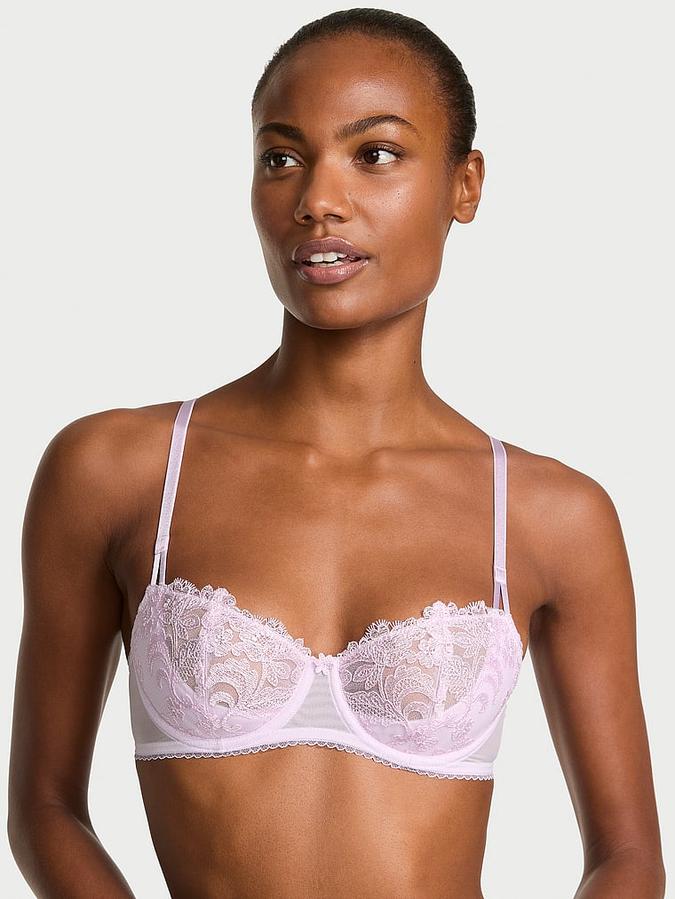Wicked Vintage Blossom Embroidery Unlined Balconette Bra