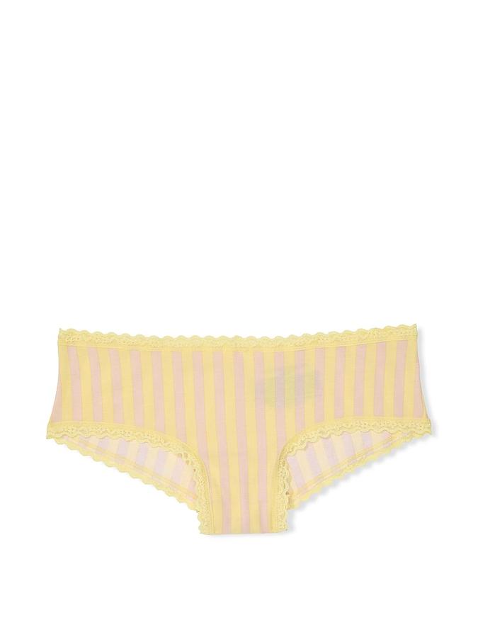 Cotton Lace-Waist Cheeky Panty image number 2