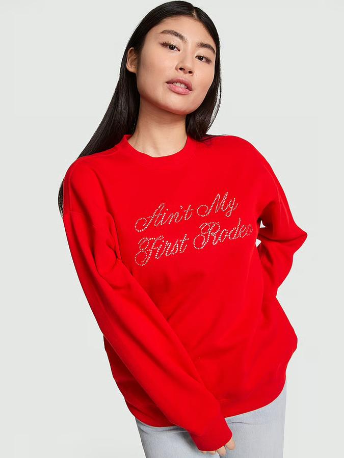 Ivy Fleece Oversized Crew Sweatshirt