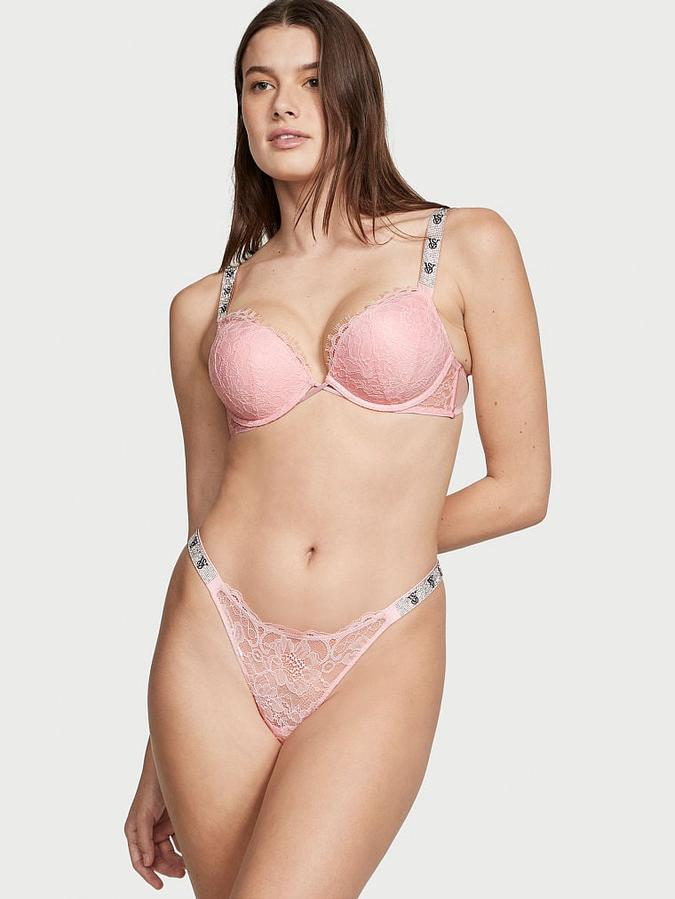Shine Strap Lace Brazilian Panty image number 3