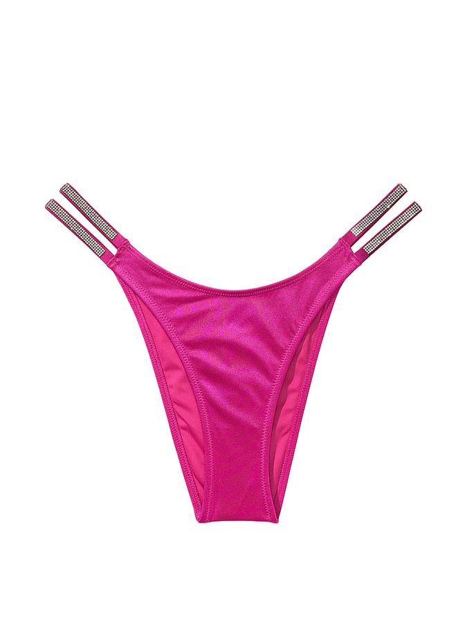 Double Shine Strap Brazilian Bikini Bottom image number 2