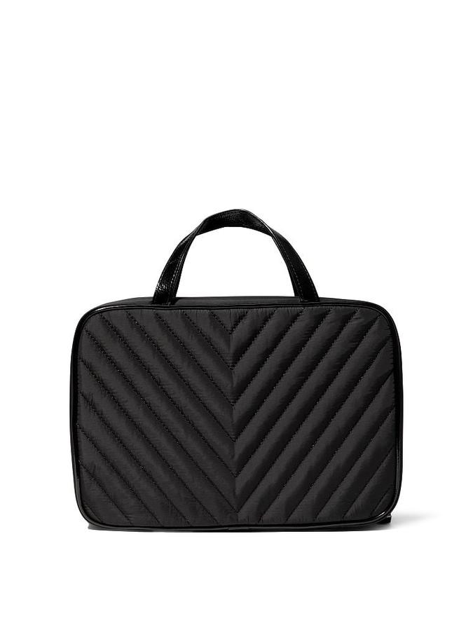 The Victoria Jetsetter Hanging Cosmetic Case Black image number 3