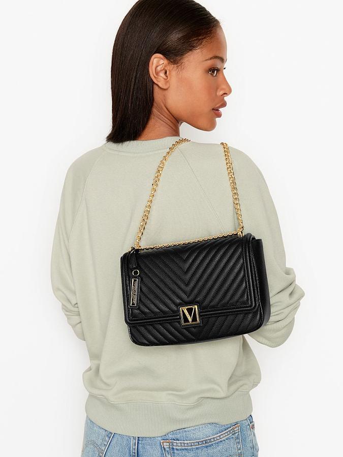 The Victoria Medium Crossbody Bag Black image number 3