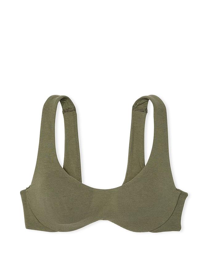 Base Cotton Unlined Scoop Bra