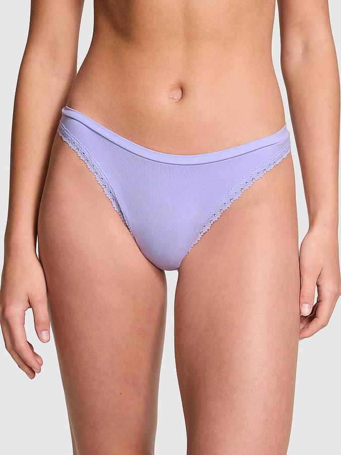 Seamless High-Leg Thong Panty